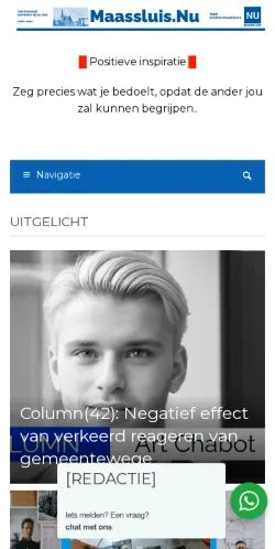 스폰서 기사용 네덜란드 매체 Maassluis 사이트 미리보기