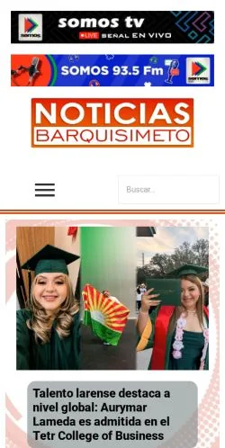 Anteprima del sito Noticias Barquisimeto, media di Spagna per articoli sponsorizzati
