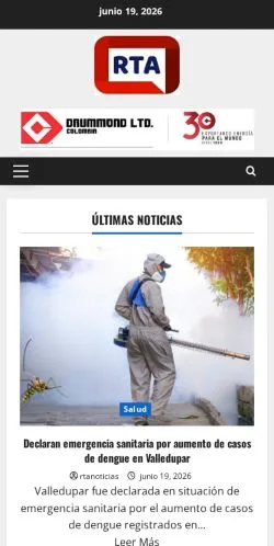 Pré-visualização do site RTA Noticias, meio de Espanha para artigos patrocinados