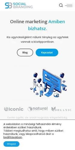 スポンサード記事向けのハンガリーメディア、Social Brandingのサイトプレビュー