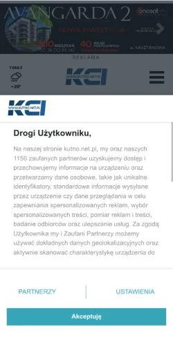 Podgląd witryny KCI Kutno, medium z kraju Polska do artykułów sponsorowanych