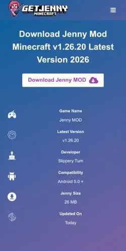 Voorbeeld van de site Jenny Mod Minecraft, medium uit Verenigde Staten voor gesponsorde artikelen