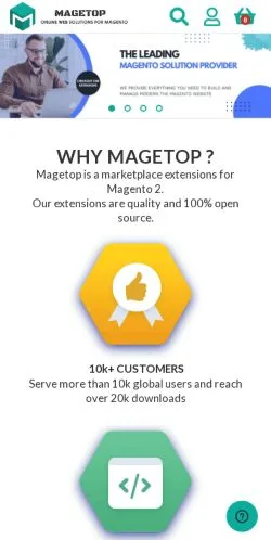 Aperçu du site Magetop, média de États-Unis pour articles sponsorisés