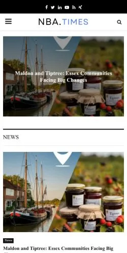 Anteprima del sito NBA Times, media di Regno Unito per articoli sponsorizzati