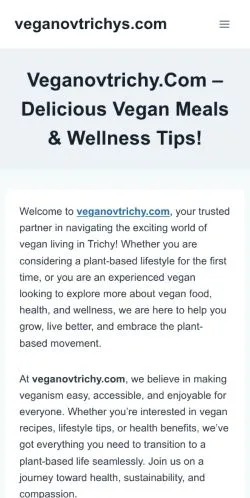 Anteprima del sito veganovtrichys.com, media di Stati Uniti per articoli sponsorizzati