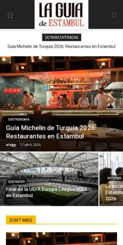 Anteprima del sito La Guía de Estambul, media di Stati Uniti per articoli sponsorizzati