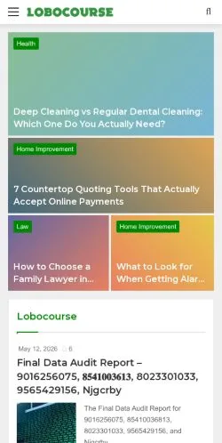 Aperçu du site Lobocourse, média de États-Unis pour articles sponsorisés