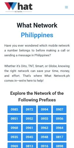 Forhåndsvisning av nettstedet What Network Philippines, medium fra USA for sponsede artikler