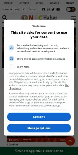Vorschau der Website NNC Son Dakika, Medium aus Türkei für gesponserte Artikel
