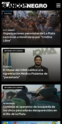 Anteprima del sito Info Blanco Sobre Negro, media di Laos per articoli sponsorizzati