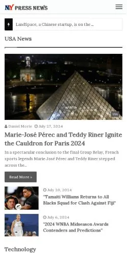 Podgląd witryny New York Press News, medium z kraju Stany Zjednoczone do artykułów sponsorowanych
