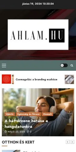 Podgląd witryny Ahlam Blog, medium z kraju Węgry do artykułów sponsorowanych
