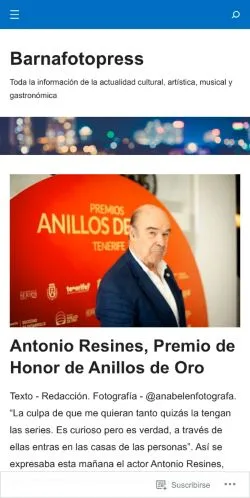 Anteprima del sito Barnafotopress, media di Spagna per articoli sponsorizzati