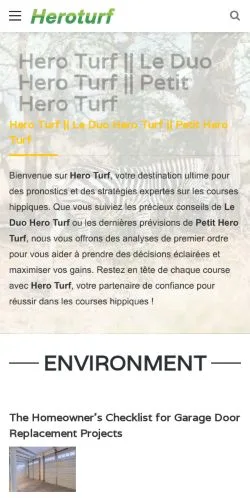 스폰서 기사용 미국 매체 Heroturf 사이트 미리보기