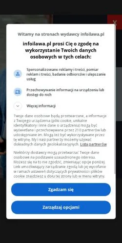 스폰서 기사용 폴란드 매체 Infoiława 사이트 미리보기
