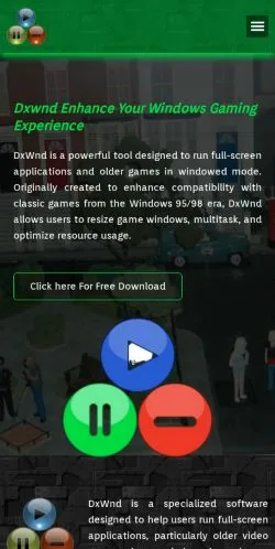 스폰서 기사용 미국 매체 DxWnd 사이트 미리보기
