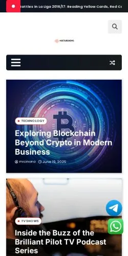 Vista previa del sitio MixtureNews, medio de Estados Unidos para artículos patrocinados