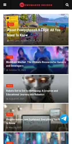 Anteprima del sito Newsmaker Insider, media di Stati Uniti per articoli sponsorizzati