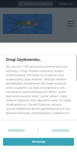 Anteprima del sito Bobas Miesiąca, media di Polonia per articoli sponsorizzati