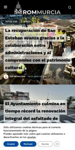 Anteprima del sito ROM Murcia, media di Spagna per articoli sponsorizzati