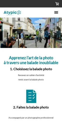 Anteprima del sito Atypic'photo, media di Francia per articoli sponsorizzati