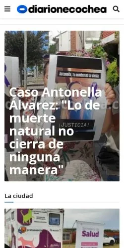 Anteprima del sito Diario Necochea, media di Spagna per articoli sponsorizzati
