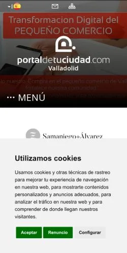 Anteprima del sito Valladolid Portal, media di Spagna per articoli sponsorizzati