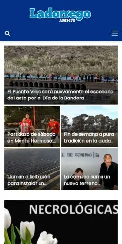 Podgląd witryny La Dorrego AM 1470, medium z kraju Argentyna do artykułów sponsorowanych