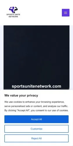Podgląd witryny Sportsunitenetwork, medium z kraju Stany Zjednoczone do artykułów sponsorowanych