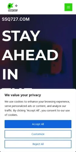 Preview of the SSQ 727 website, a media outlet in United States for sponsored articles
