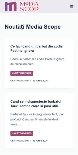 Anteprima del sito Media Scop -, media di Romania per articoli sponsorizzati