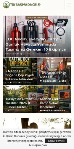 Podgląd witryny Tek Başına Da Olur, medium z kraju Turcja do artykułów sponsorowanych
