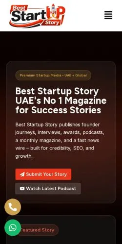 Anteprima del sito Best Startup Story, media di Stati Uniti per articoli sponsorizzati