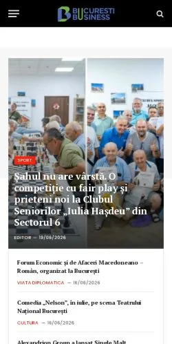 Podgląd witryny Bucuresti Business, medium z kraju Rumunia do artykułów sponsorowanych