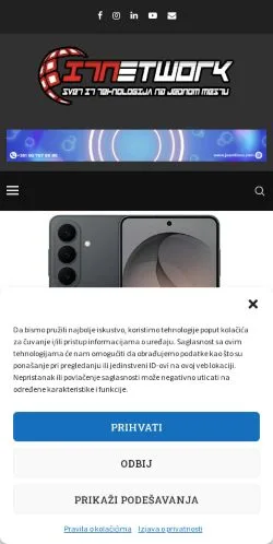 Preview of the ITNetwork website, a media outlet in Serbia for sponsored articles