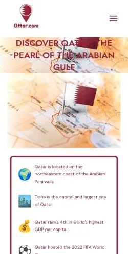 Förhandsvisning av webbplatsen Discover Qatar, medium i USA för sponsrade artiklar