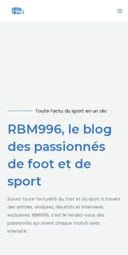 Anteprima del sito RBM996, media di Francia per articoli sponsorizzati