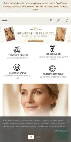 Podgląd witryny SaraTremo, medium z kraju Rumunia do artykułów sponsorowanych