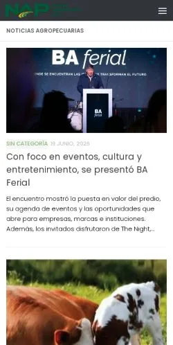 Vista previa del sitio Noticias AgroPecuarias, medio de Argentina para artículos patrocinados