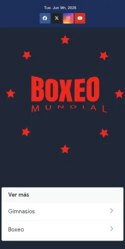 Aperçu du site Boxeo Mundial, média de Espagne pour articles sponsorisés