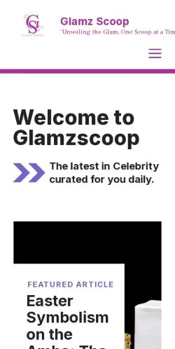 Anteprima del sito Glamz Scoop, media di Stati Uniti per articoli sponsorizzati