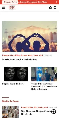 스폰서 기사용 인도네시아 매체 Majalah MATRA 사이트 미리보기