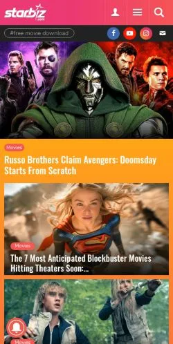 Anteprima del sito StarBiz, media di India per articoli sponsorizzati
