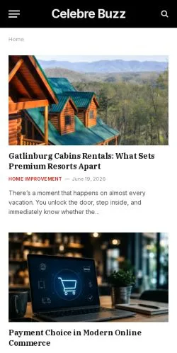 Vorschau der Website Celebre Buzz, Medium aus Vereinigte Staaten für gesponserte Artikel