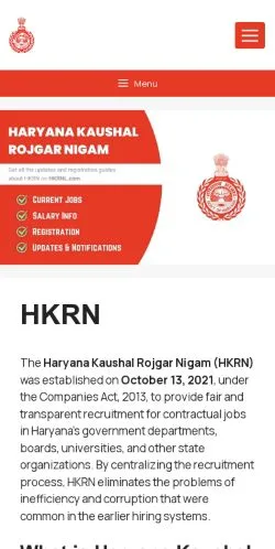 Anteprima del sito HKRN, media di India per articoli sponsorizzati
