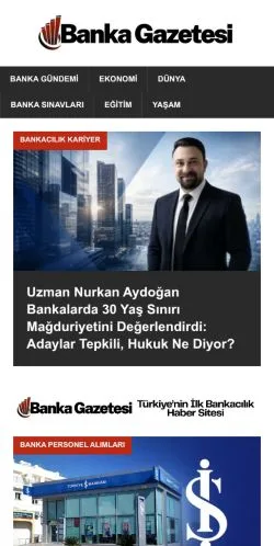 Anteprima del sito Banka Gazetesi, media di Turchia per articoli sponsorizzati