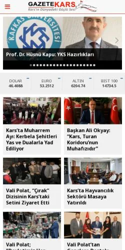 Anteprima del sito Kars Hüryurt, media di Turchia per articoli sponsorizzati