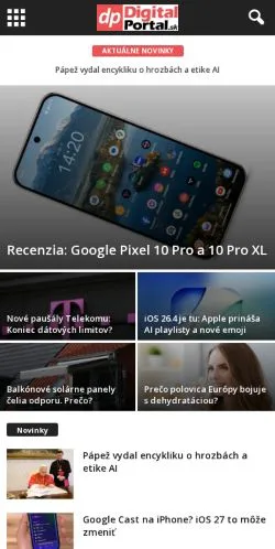 Anteprima del sito DigitalPortal, media di Slovacchia per articoli sponsorizzati