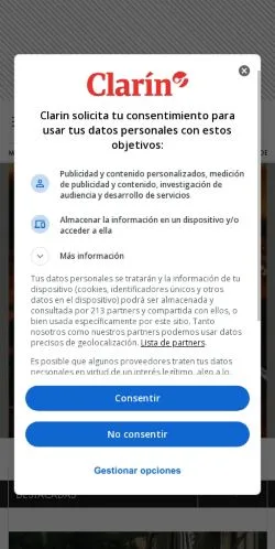 Pré-visualização do site ELLE Argentina, meio de Laos para artigos patrocinados