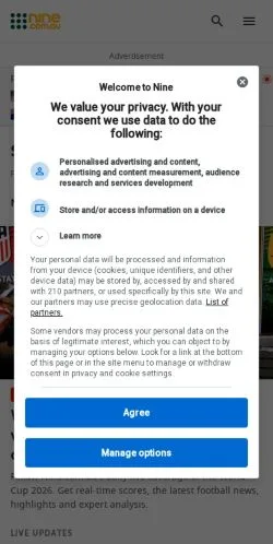Anteprima del sito WWOS, media di Australia per articoli sponsorizzati
